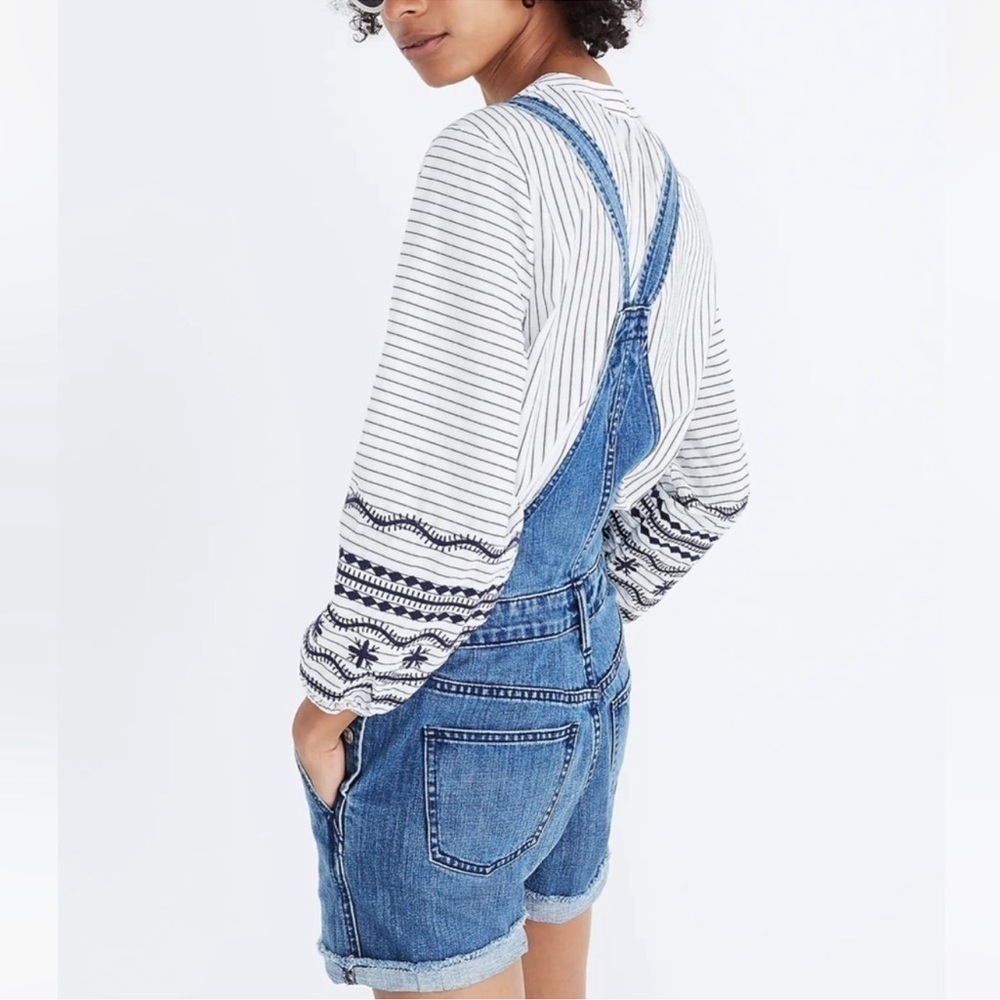 MADEWELL Adirondack Short Denim Overalls Dawkins - Picture 11 of 16